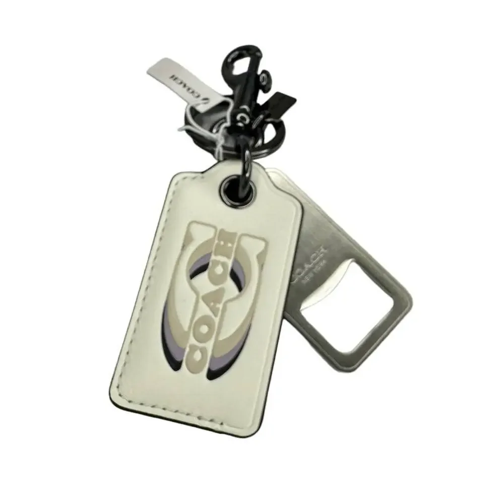 Coach Bottle Opener Key Fob With Coach Stamp Chalk